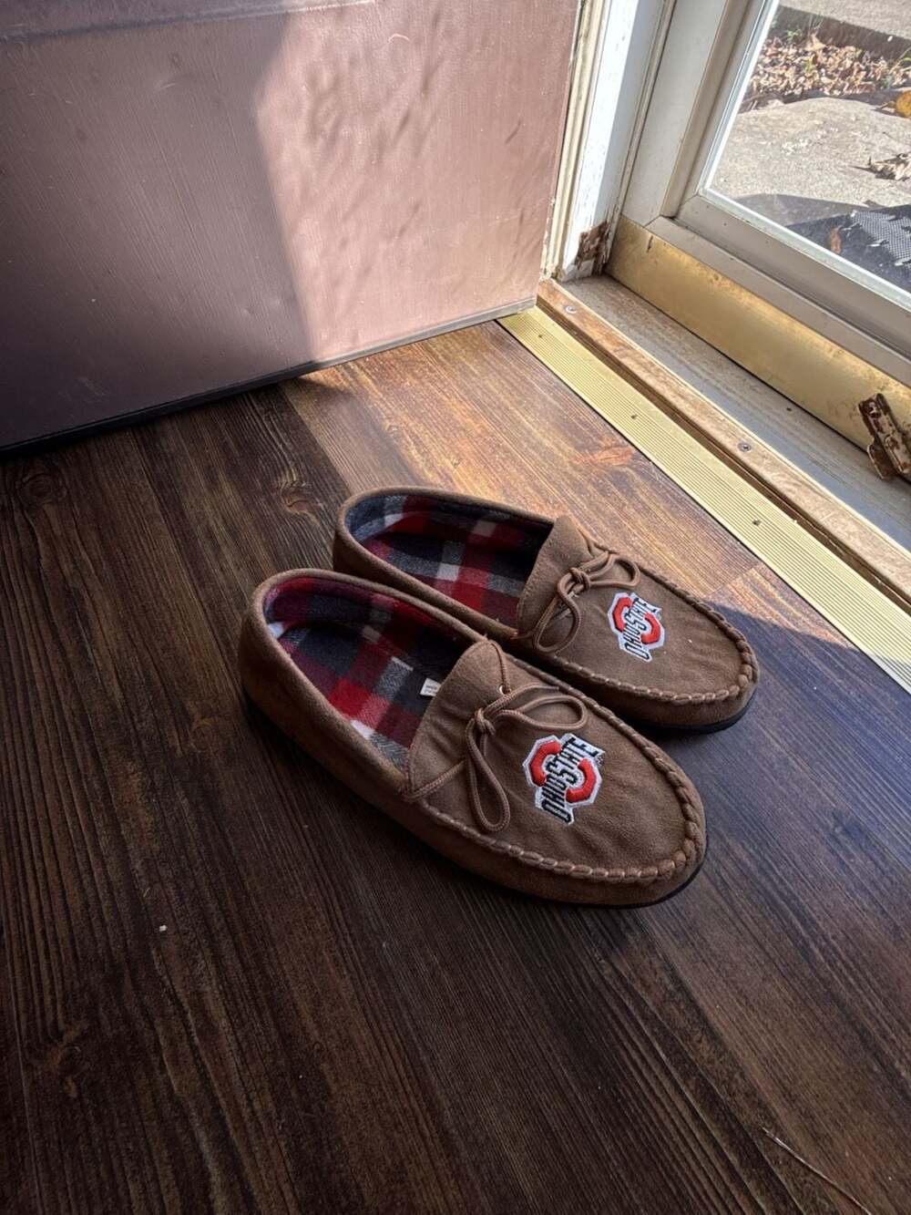 Ohio State Buckeyes Moccasin Slippers Size 11